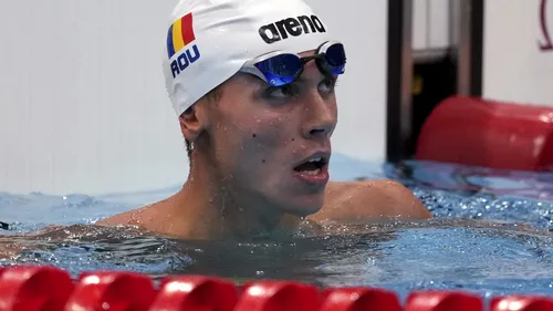 David Popovici, gafă colosală la Campionatele Europene de nataţie în bazin scurt de la Kazan! A înotat 14 „bazine