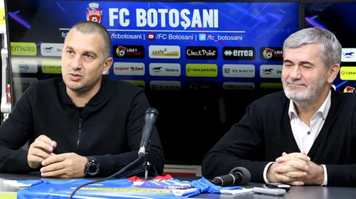Finanțatorul FC Botoșani a dezvăluit motivul pentru care a decis să schimbe antrenorul: „Îmi era frică. Nu pot să mă joc cu publicul foarte mult”. L-a înlocuit pe Costel Enache, dar nu-și vede decizia ca pe o soluție de viitor