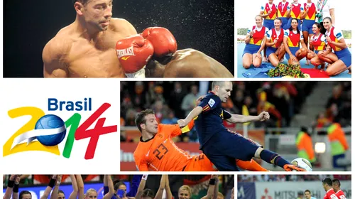 Anul sportiv 2014: între JO de iarnă și Cupa Mondială la fotbal! CALENDAR: Cele mai importante evenimente