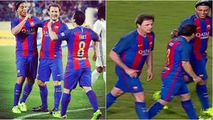 Gică Popescu a contribuit la repetarea scorului de la ultimul El Clasico jucat de Messi & Co. VIDEO Fază genială reușită de Ronaldinho în El Clasico-ul Legendelor. BarÃ§a - Real 3-2, în Beirut