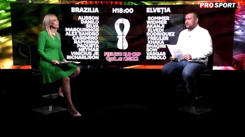 Qatar 2022, avem azi Brazilia-Elveția | Jurnal de Super Mondial cu Carmen Mandiș și Daniel Nazare | VIDEO