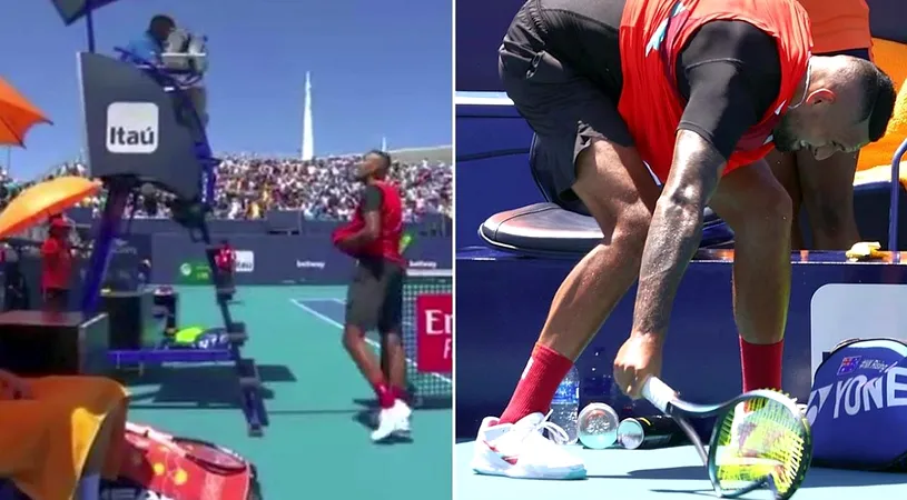 Scandal de proporții cu Nick Kyrgios în prim plan la Miami! „Dați-l afară chiar acum! E jenant”. Gesturi halucinante ale sportivului | VIDEO