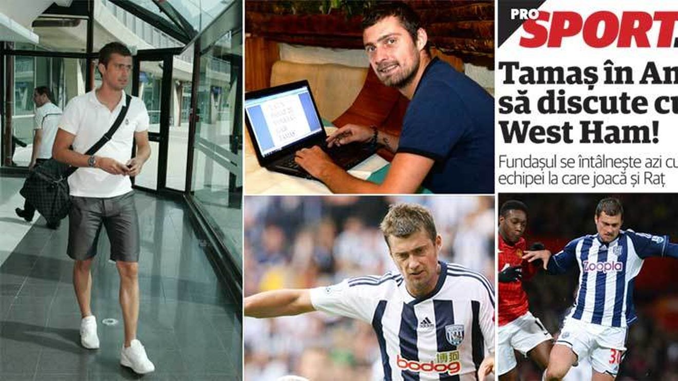 EXCLUSIV. West Ham, Milwall și Doncaster se bat pentru semnătura lui Tamaș! Fundașul a plecat în Anglia: "E posibil să joace chiar de sâmbătă!"