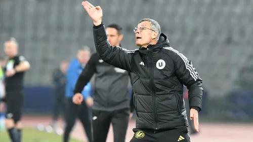 Ioan Ovidiu Sabău i-a făcut praf pe fotbaliştii lui U Cluj, după eşecul cu UTA Arad