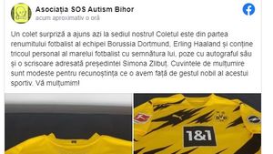 Gestul lui Erling Haaland care i-a impresionat pe toți! A trimis un pachet special pentru Asociația SOS Autism Bihor