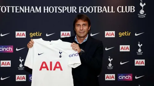 Conte a fost anunțat oficial la Tottenham Hotspur! „Bine ai venit, Antonio!”