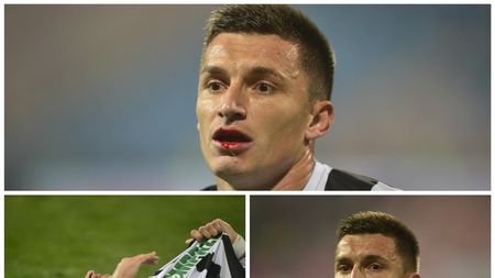 FOTO | Clujenii au vărsat sânge în Ghencea: Mușat s-a resimțit serios după duelul cu Papp. Stelistul a scăpat fără cartonaș