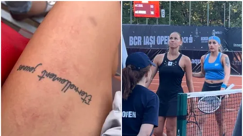 Imagini greu de privit! O româncă s-a auto-vătămat la turneul WTA de la Iași, în timpul meciului: „Mi-am dat palme cu prea multă putere!