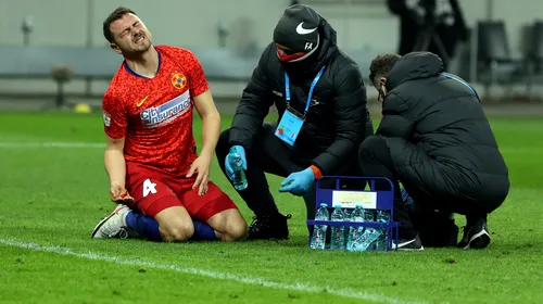 Probleme mari pentru FCSB! Andrei Miron, suspect de ruptură după remiza cu Sepsi! Cât de gravă este accidentarea lui Darius Olaru