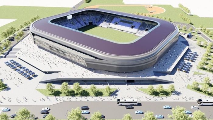 Se lucrează în forță la noul stadion de 100.000.000 de euro din Piteşti. Imagini de la şantier: „Ritmul e altul”