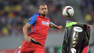 Tamaș are sticlele mereu aproape :) FOTO FABULOS | "Protejat" de whisky, șampanie și un careu de ași. Cum și-a personalizat fundașul Stelei apărătorile