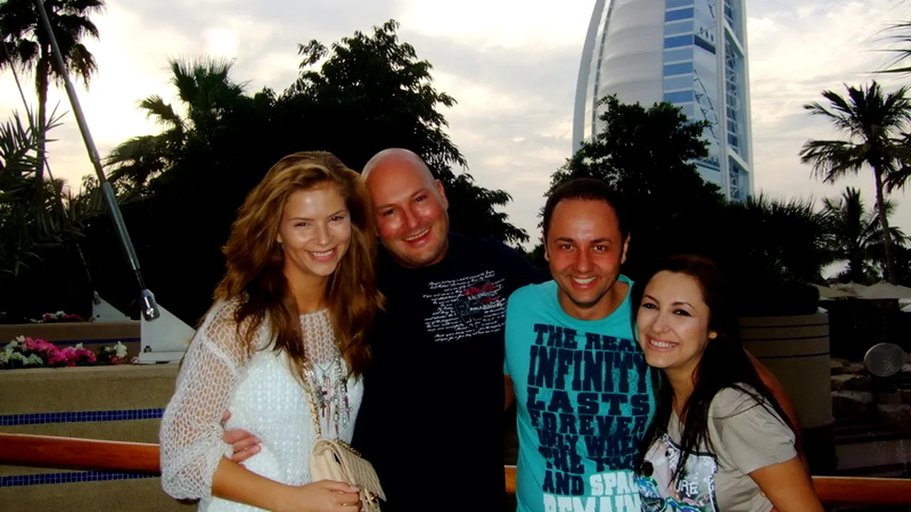 FOTO** Andra și Cătălin Măruță au făcut Revelionul în Dubai, alături de Paszkany și iubita lui