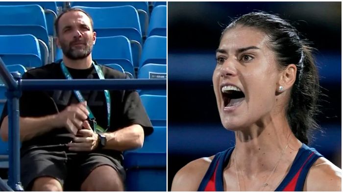 Sorana Cîrstea nu s-a abținut și a strigat către Ion Țiriac Jr. în timpul meciului nebun cu Marketa Vondrousova de la Dubai! Cuvântul pe care românca i l-a repetat obsesiv iubitului ei