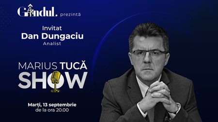 Marius Tucă Show începe marți, 13 septembrie de la ora 20.00, live pe gândul.ro