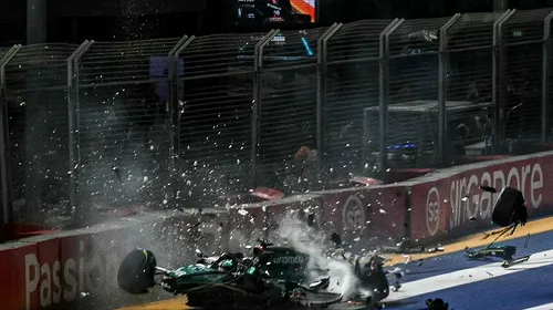 Accident teribil în Formula 1 la Marele Premiu din Singapore! Mașina s-a făcut praf | FOTO&VIDEO