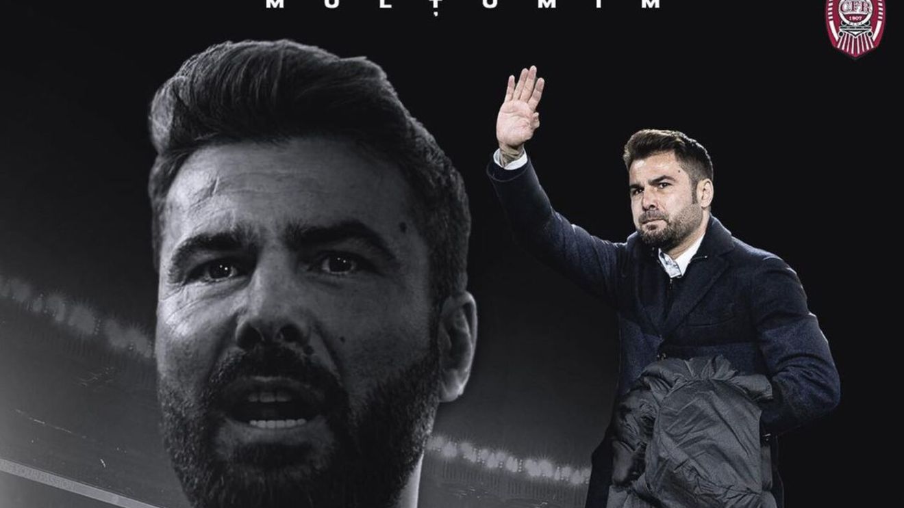 Anunțul oficial al lui CFR Cluj despre despărțirea de Adrian Mutu