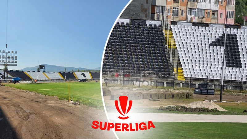 Apare un nou stadion în circuitul Superligii! S-au instalat mii de scaune, se reface gazonul și este gata și nocturna: „Au mai cerut o lună în plus”. EXCLUSIV