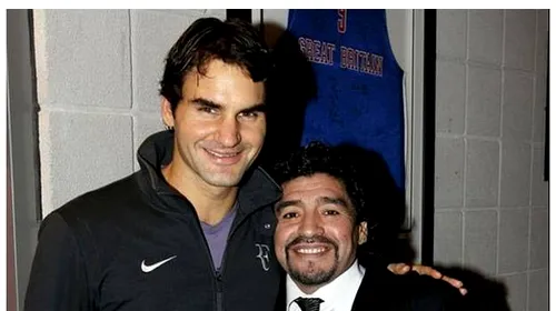 Maradona și-a dat întâlnire cu superstarurile tenisului la Dubai