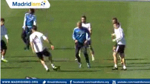 Asta e culmea! Magicianul Zidane, „umilit” de Xabi Alonso :) VIDEO Faza petrecută la ultimul antrenament al Realului