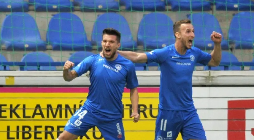 Alex Băluță, gol de trei puncte reușit pentru Slovan Liberec, în campionatul Cehiei!