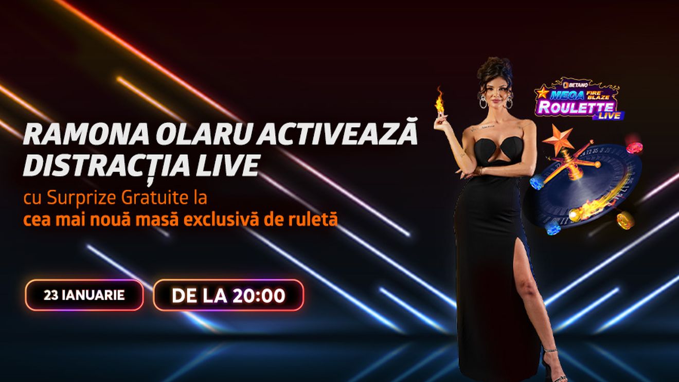 ADVERTORIAL. Ramona Olaru se întoarce în Betano Casino Live