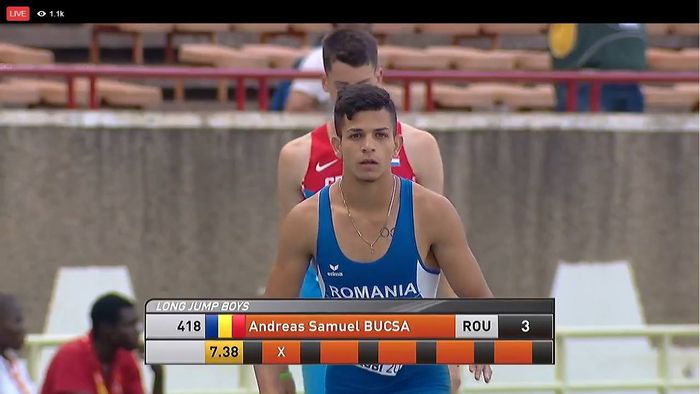 Medaliat mondial cu două șuruburi în genunchi. Andreas Samuel Bucșă (17 ani) - bronz la CM de juniori 2 de la Nairobi, în proba de lungime