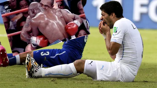 Luis Suarez a amintit de un moment clasic din istoria sportului. Reacția lui Evander Holyfield după mușcătura atacantului uruguayan