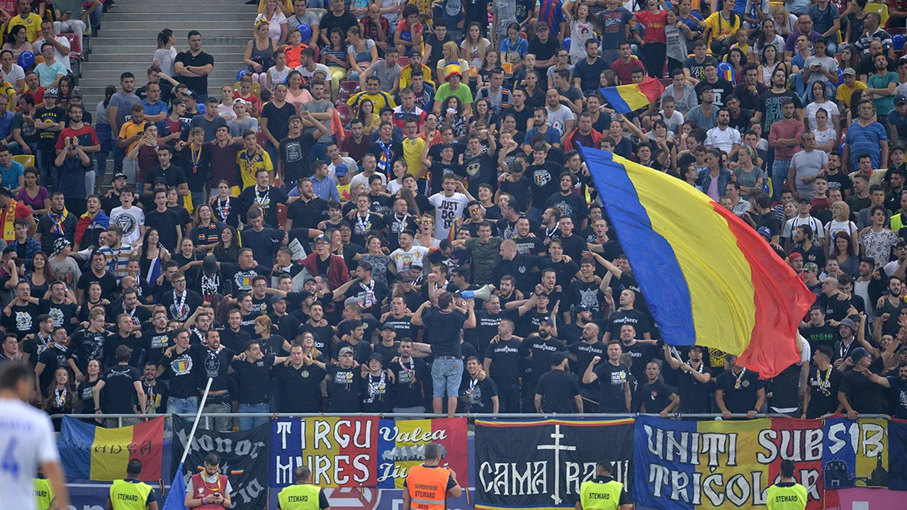 FOTO | Vom fi din nou sancționați? Ce mesaj a fost afișat la meciul România - Armenia