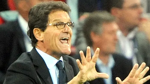 Fabio Capello: „Nu mă interesează să antrenez naționala Italiei!”**