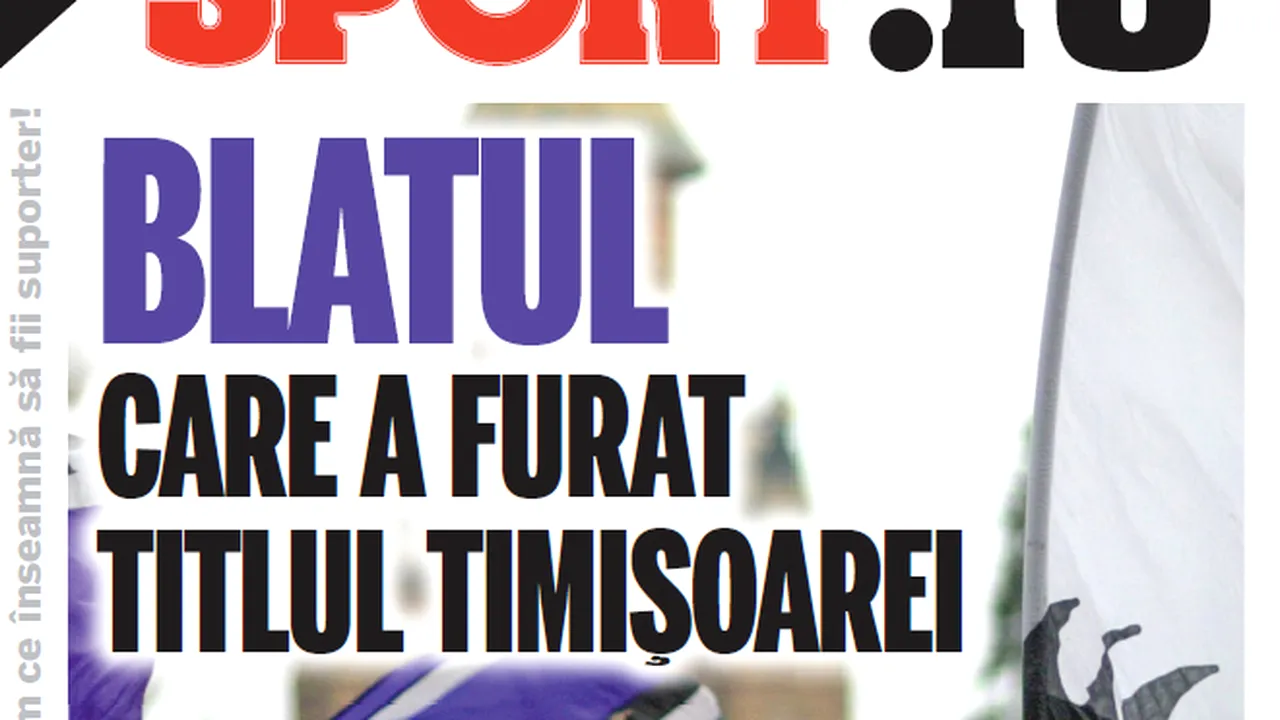 ULUITOR!** Ă‚sta este BLATUL care a furat TITLUL Timișoarei: 