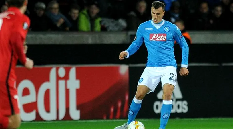 Napoli a pierdut acasă cu AS Roma, scor 1-3. Vlad Chiricheș și Bogdan Lobonț au fost rezerve