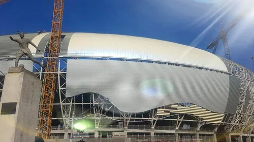 FOTO | IMAGINI SPECTACULOASE cu noua arenă din Craiova. Când ar trebui să fie gata