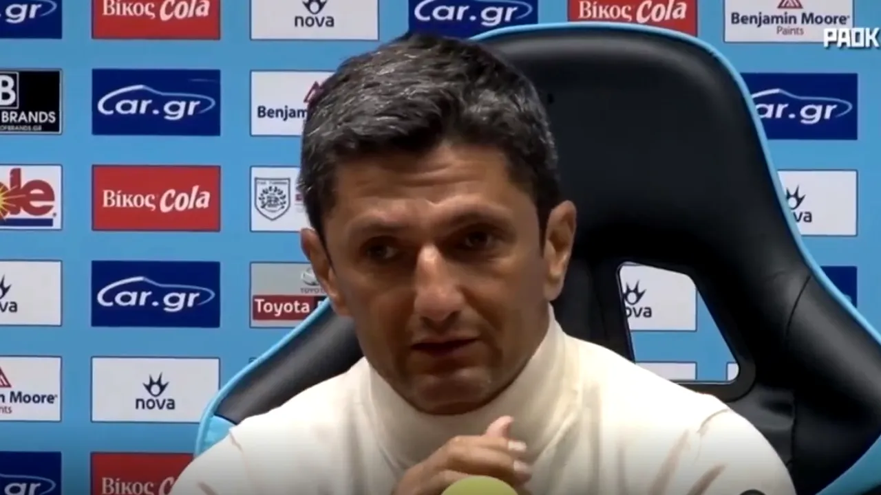 VIDEO | Răzvan Lucescu a izbucnit în lacrimi la conferința lui PAOK! Ce i-a anunțat românul pe jurnaliști și pe fanii campioanei din Grecia
