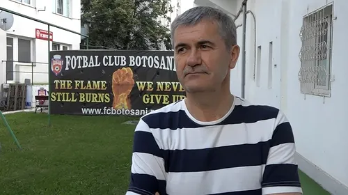 Valeriu Iftime, destul de îngândurat la reunirea Botoșaniului: „Antrenor principal rămâne Marius Croitoru. O să vedem dacă e în stare să fie antrenor bun”
