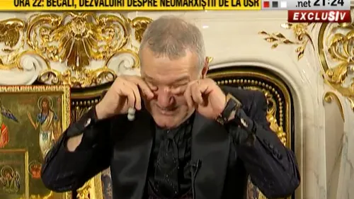 Moment tulburător la TV! Gigi Becali a început să plângă în fața camerelor, în seara de Crăciun: „Sunt momente când îmi dau lacrimile!” | FOTO