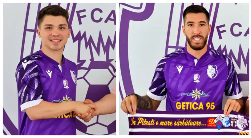 Primele două achiziții ale Argeșului, jucători care vara trecută promovau în prima ligă cu echipele lor, FC Hermannstadt și ”U” Cluj