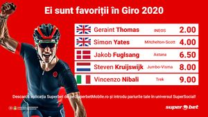 Începe Giro d’Italia 2020. Luptă în 5 pentru tricoul roz!