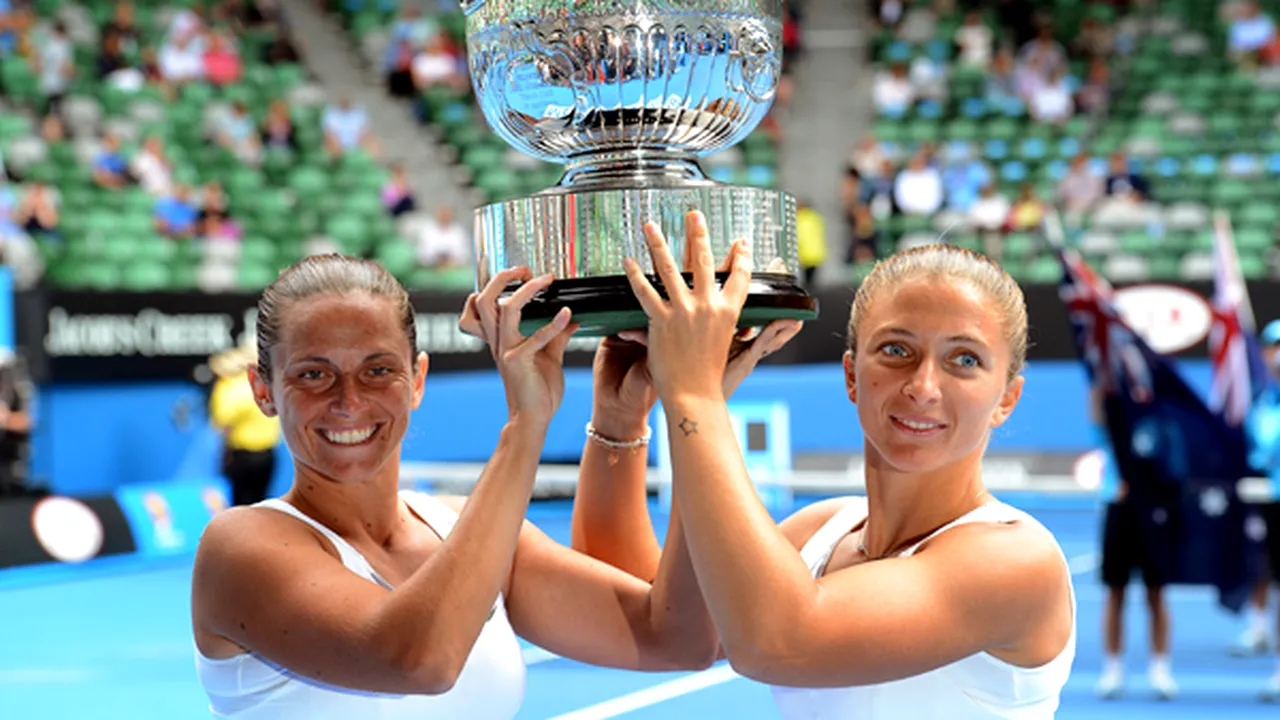 Sara Errani și Roberta Vinci** au câștigat proba de dublu feminin de la Australian Open