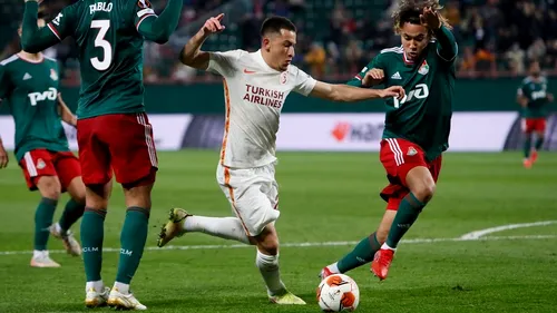 Olimpiu Moruțan, erou pentru Galatasaray în meciul cu Lokomotiv Moscova! S-a răzbunat că a fost rezervă! Pasă de gol superbă reușită de fostul jucător de la FCSB