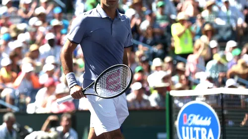 Federer, omul zilei de vineri la Key Biscane. Performanță ieșită din comun la meciul cu Ivo Karlovic
