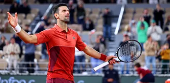Novak Djokovic e din ce în ce mai vulnerabil: s-a calificat după un meci de 4 ore şi 32 de minute în optimile de finală Roland Garros