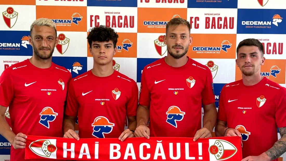 FC Bacău a prezentat primele patru achiziții ale verii! Lotul pe care mizează Constantin Enache în acest moment