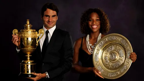 Federer și Serena Williams au fost aleși tenismenii anului