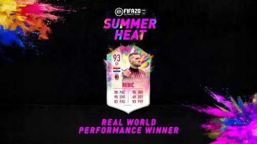 Promoția „Summer Heat” oferă încă un super jucător: Ante Rebic, de rating 93. Atacantul de la A.C Milan are o viteză incredibilă