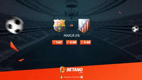 (P) FC Barcelona - Atletico, capul de afiș din etapa de La Liga