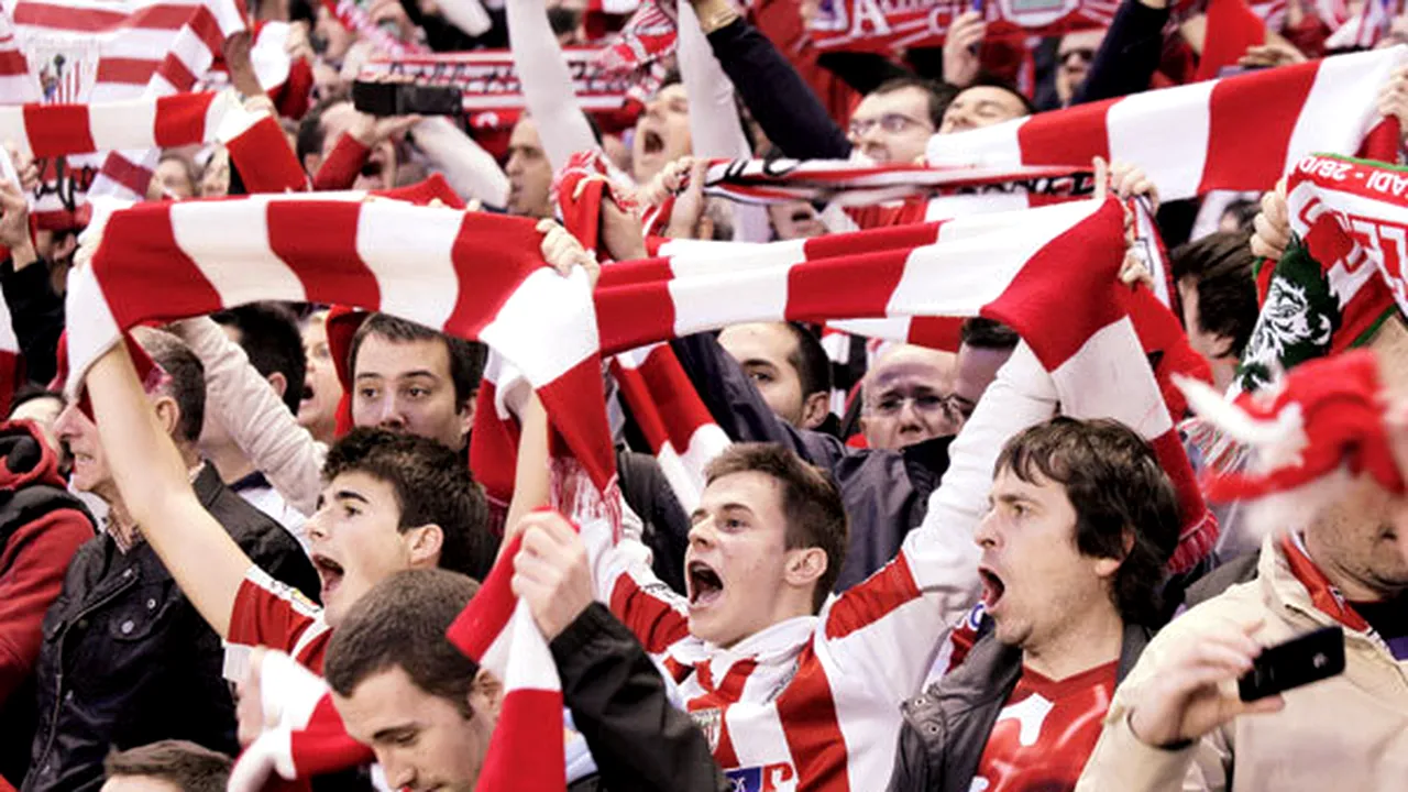 Finala Europa League naște pasiuni imense în rândul suporterilor lui Athletic Bilbao și Atletico Madrid! 