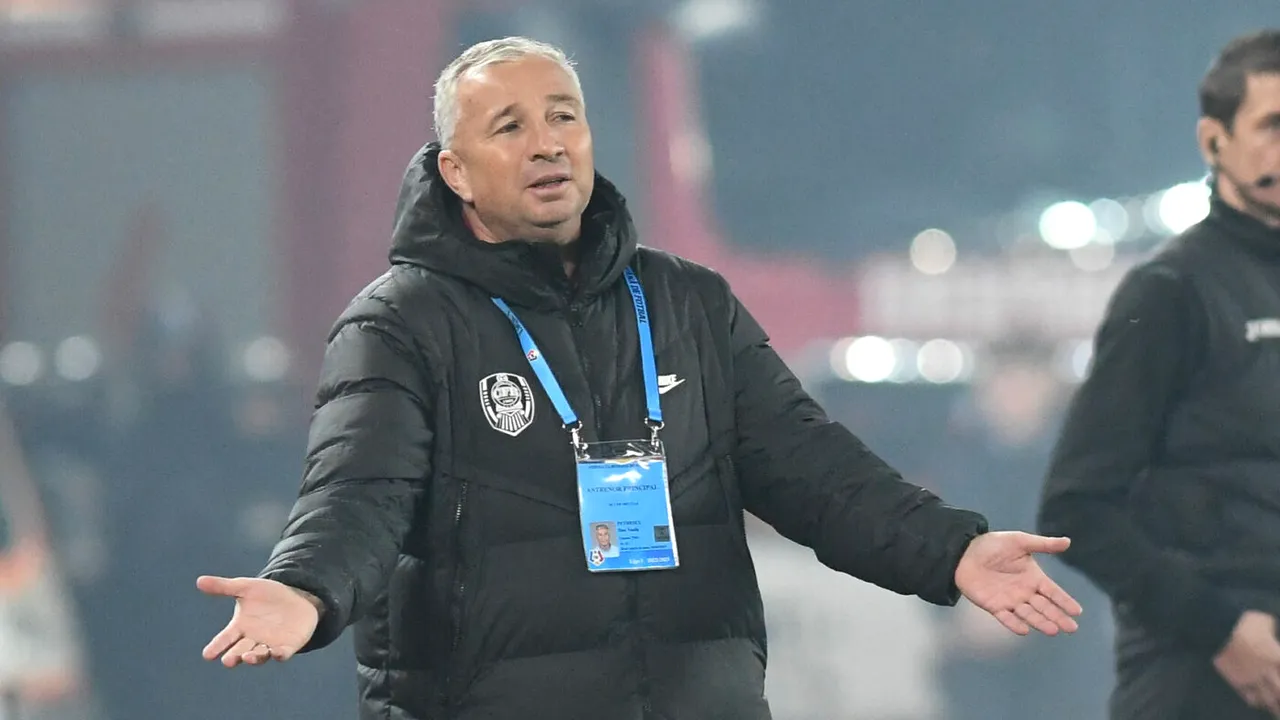 Dan Petrescu a „explodat”! „Bursucul” a vrut întreruperea partidei cu U Cluj, după ce tot stadionul l-a înjurat: „E la fel ca la rasism. În România pot fi înjurate și legendele”