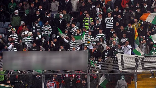 FOTO** Fanii lui Celtic s-au DEZLĂ‚NȚUIT la adresa UEFA! Banner-ul care va aduce o nouă amendă clubului scoțian