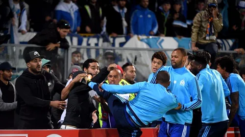 Patrice Evra a fost suspendat 7 luni de UEFA după ce a lovit cu piciorul în cap un suporter! UPDATE | Marseille i-a reziliat contractul