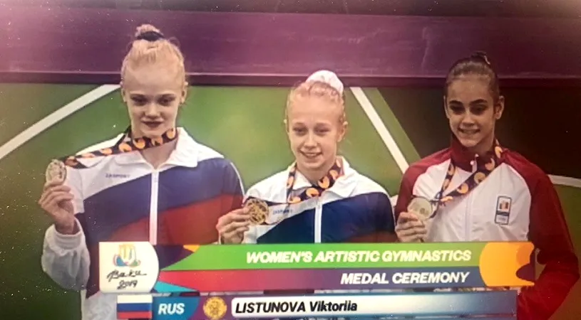 PERFORMANȚĂ‚ | Medalii pentru gimnastele Ioana Stănciulescu și Silvia Sfiringu, la Festivalul Olimpic al Tineretului European de la Baku